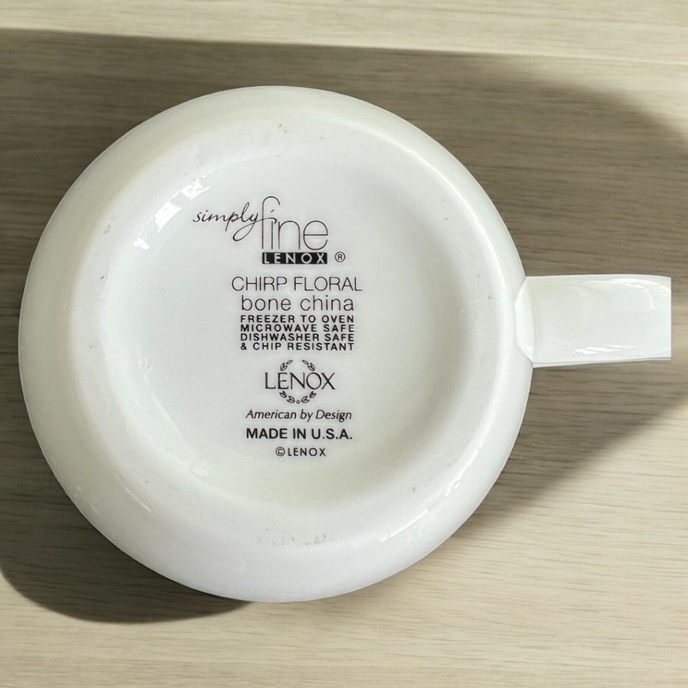 Lenox “Chirp” Bone China – Set of 4 Tea/Coffee Cups - Picture 7 of 7